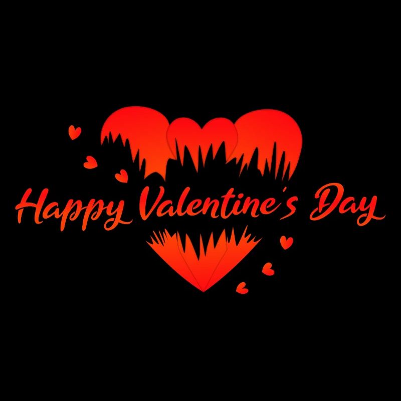Saint-Valentin Cœurs rouges