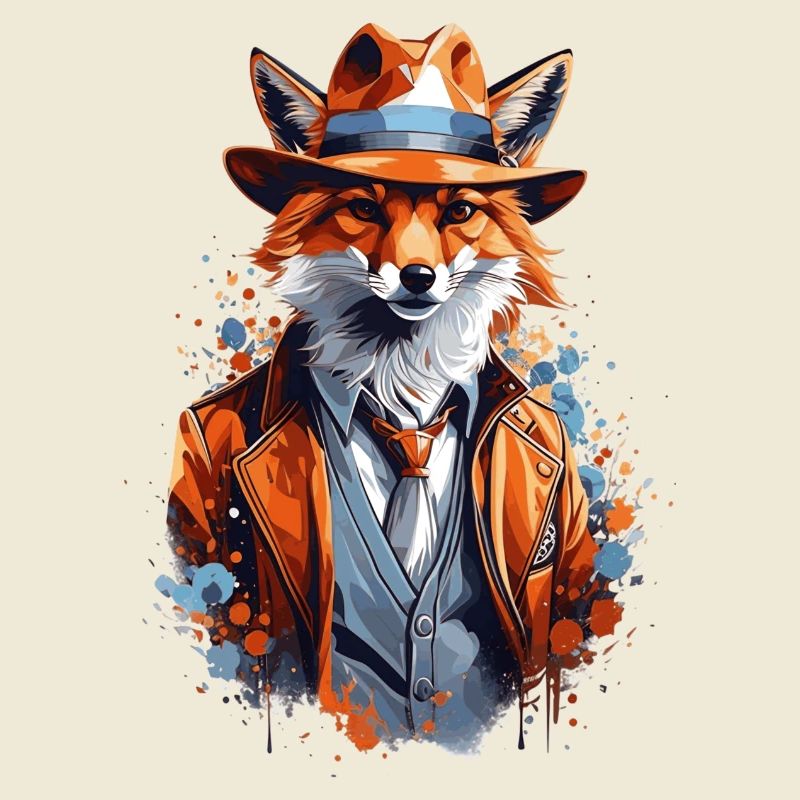 Fuchs mit Hut