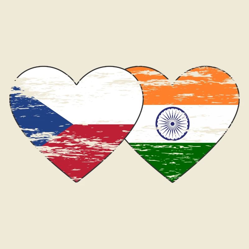 République tchèque Inde Drapeau utilisé