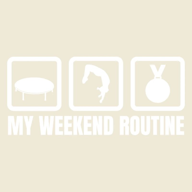Trampolin Wochenendroutine