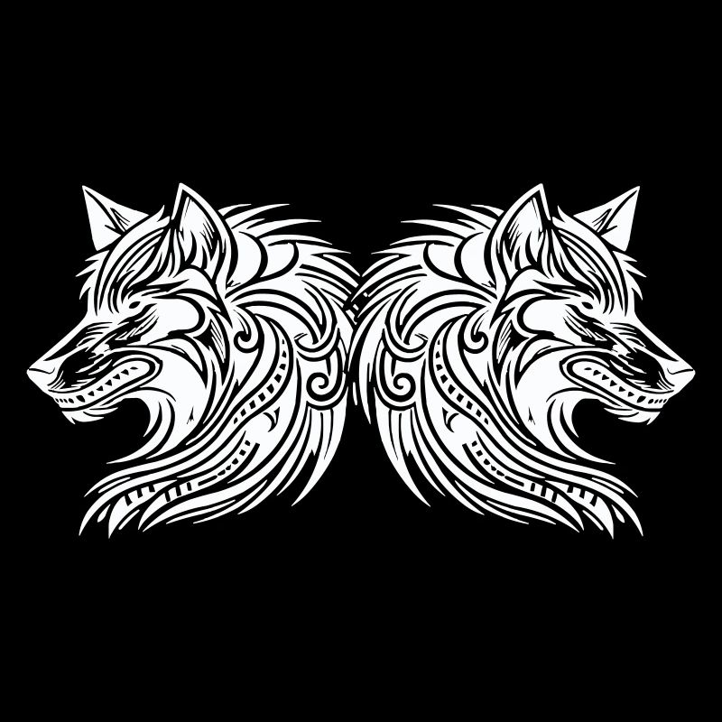 wolf tribal wölfe