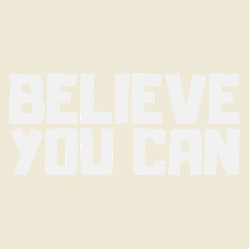 Je pense que c’est possible. Motivation Sport Succès Courage