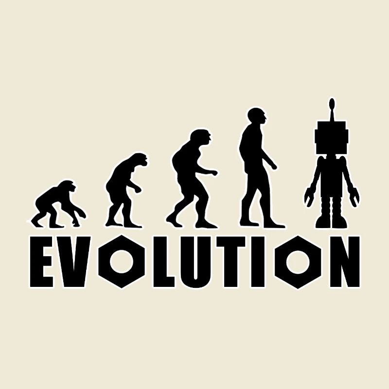 Evolution von Mensch zu Android