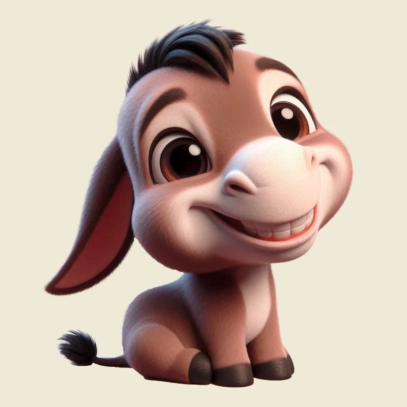 Bébé âne Esel Mule