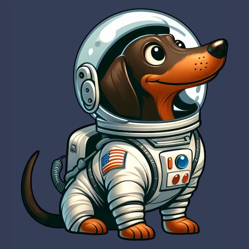 Teckel astronaute dans l’aventure spatiale