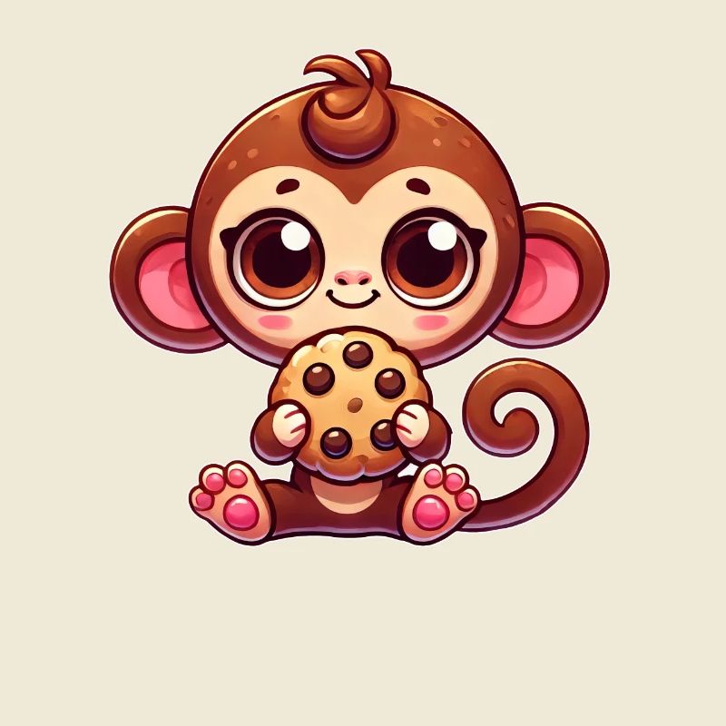 variation 30404Cute Monkey Chimpanzee Cookie Cartoo