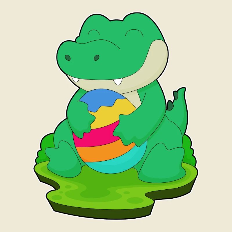 Crocodile Easter Easter Egg