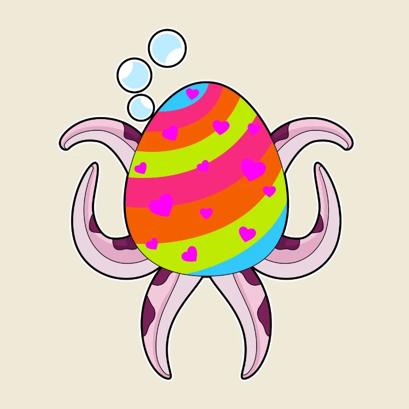 Octopus Easter Easter Egg