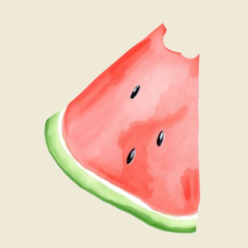 Pastèque peinte