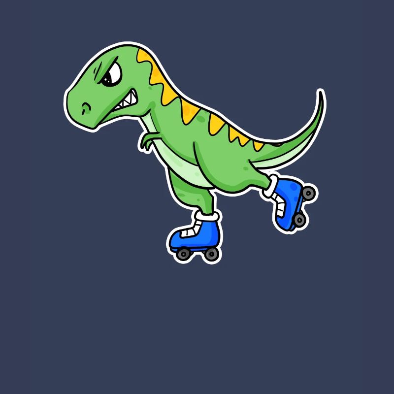 Inline Skating Dinosaur
