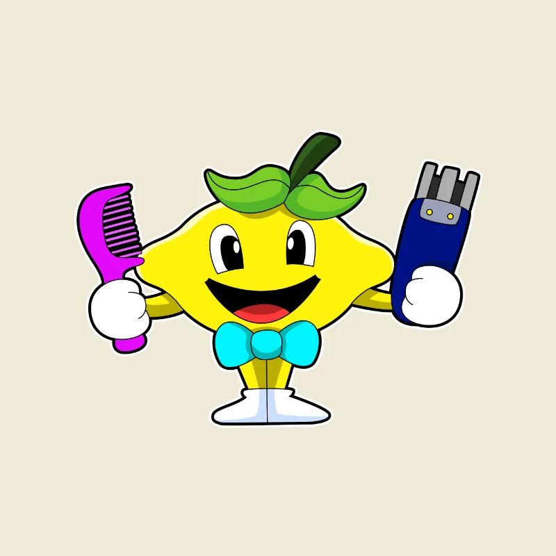 Lemon comme coiffeur avec comm & rasoir