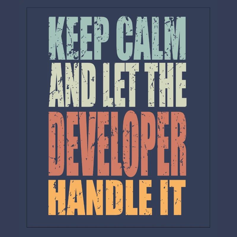 Keep Calm Developer dit cadeau de développeur