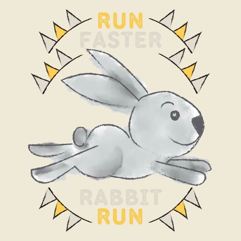 Cute Rabbit, Run-Faster-Rabbit-Run, funny saying