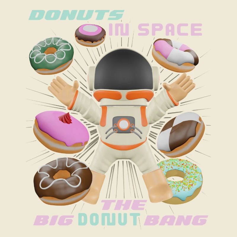 Donut space, beignets dans l’espace, drôle d’astronaute