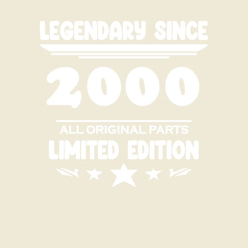 2000 - Année de construction 2000 - Année de naissance 2000