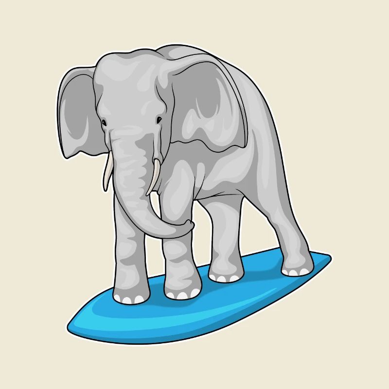 Elefant Surfer Surfbrett
