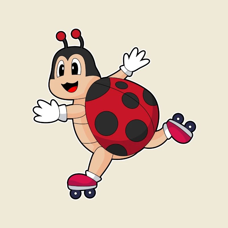 Ladybug Inline Skating Roller Skates