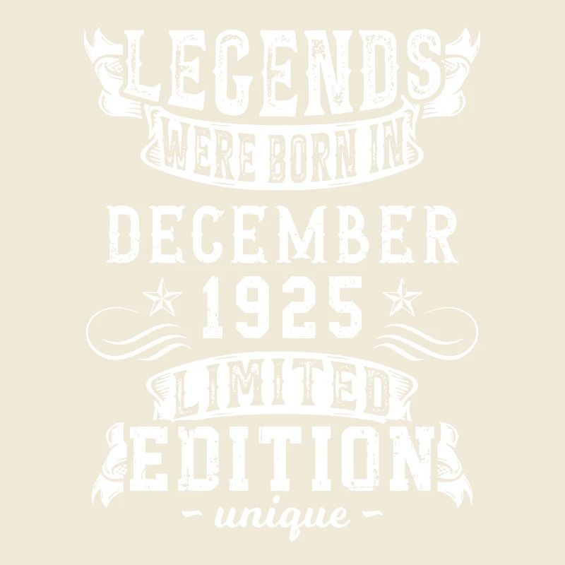 Anniversaire Décembre 1925 année Edition Limitée