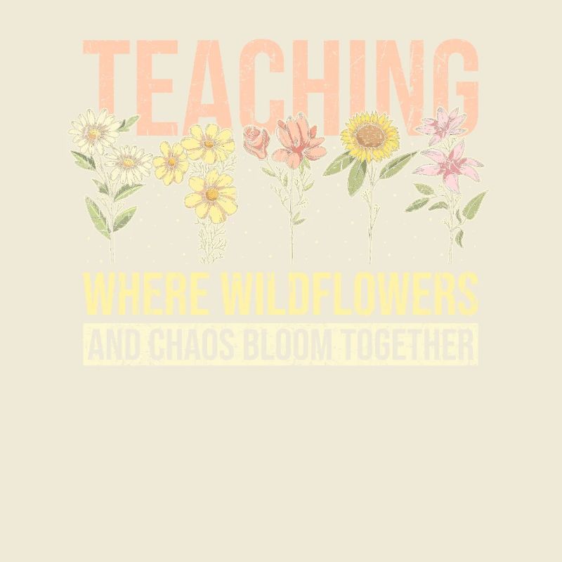 Enseignant Funny Flower Teaching