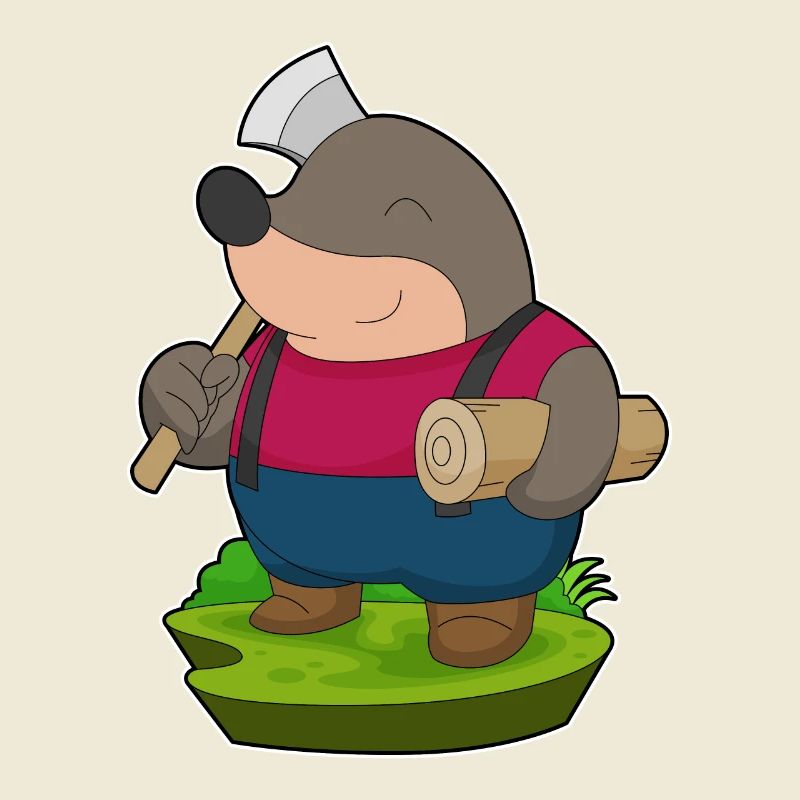 Mole Artisan Axe Tree Trunk