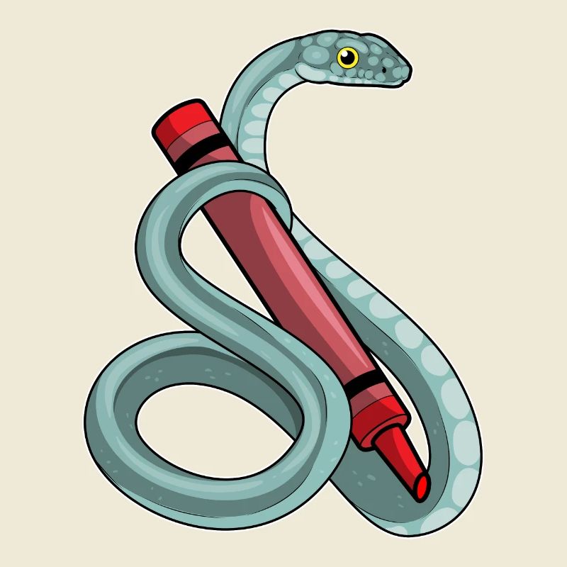École de crayon Snake Student