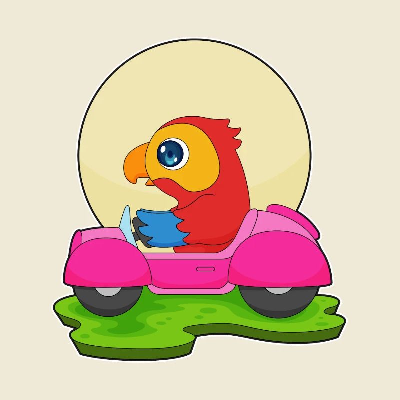 Papagei Auto