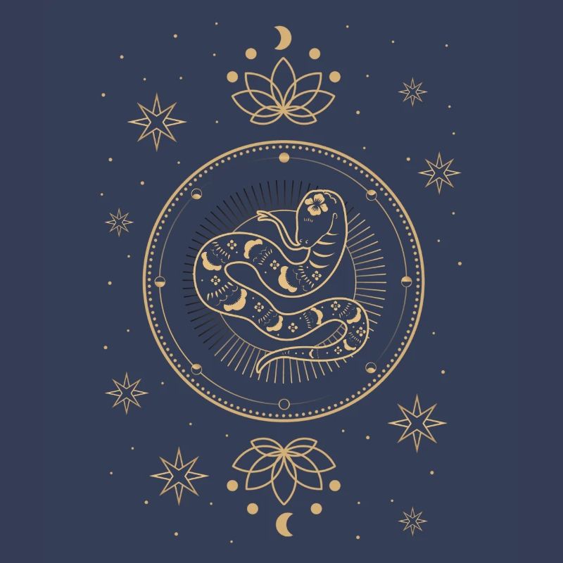 Celestial Serpent Mysticism Pattern