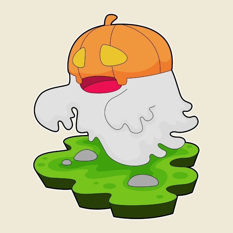 Ghost Halloween Pumpkin