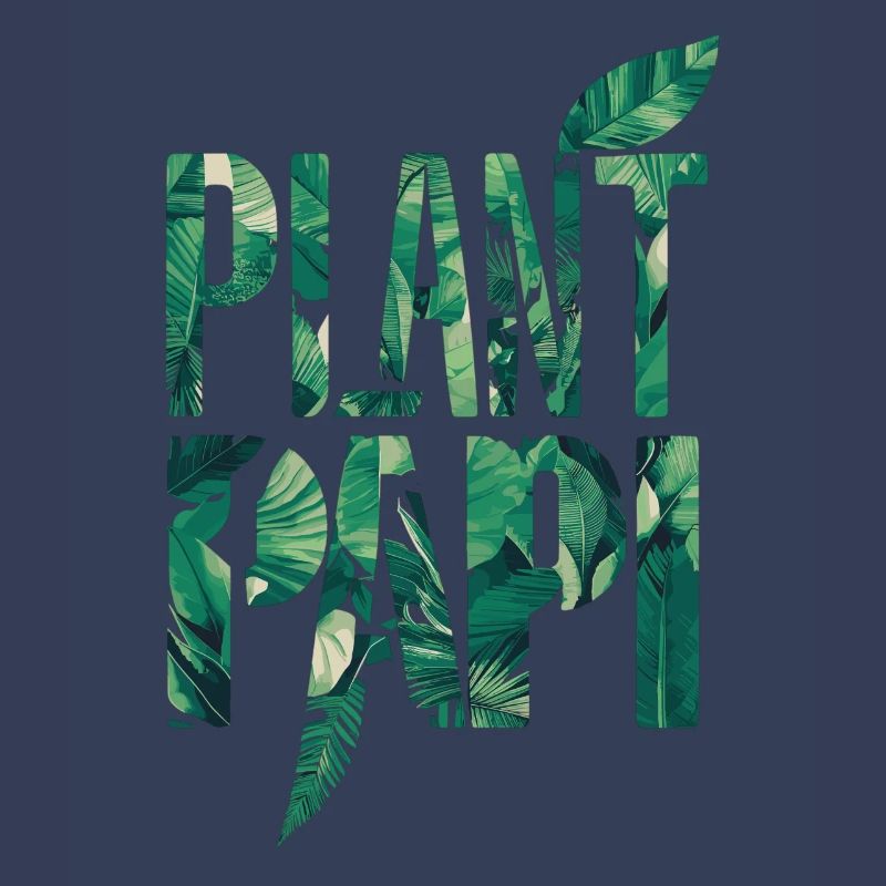 Plant Papi leaf motif for plant lovers