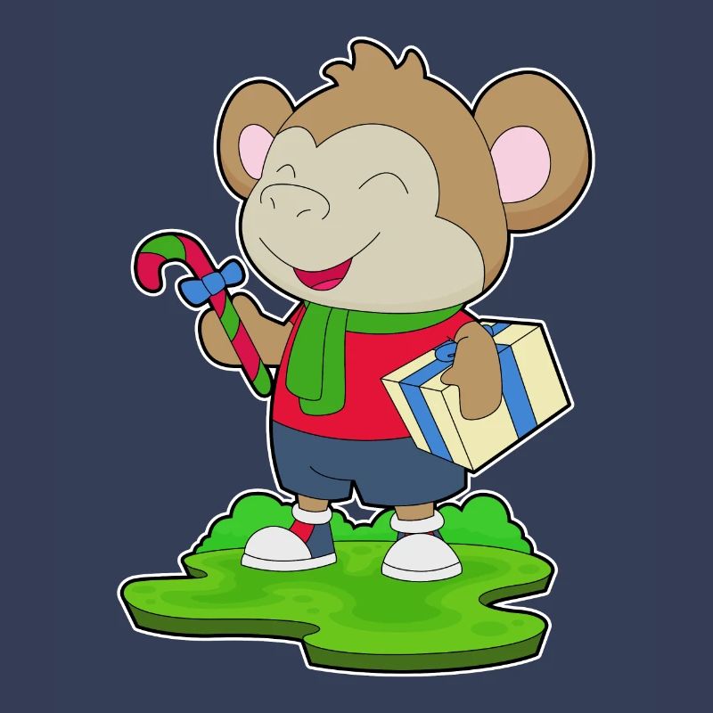 Monkey Christmas Package