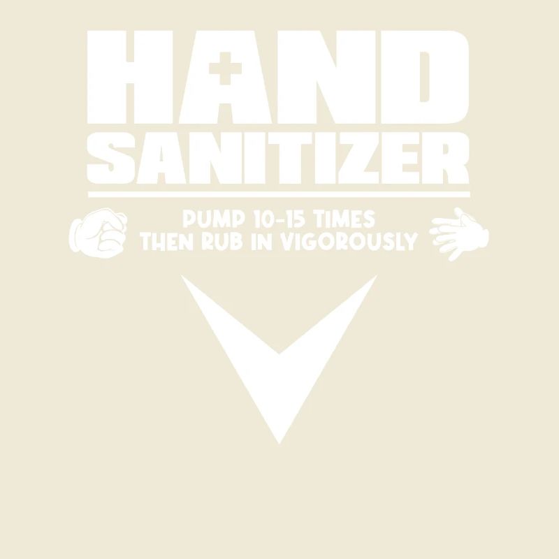 Hand Sanitizer Instructions Humorous Note for