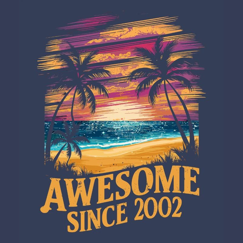 Awesome Since 2002 Beach Sunset