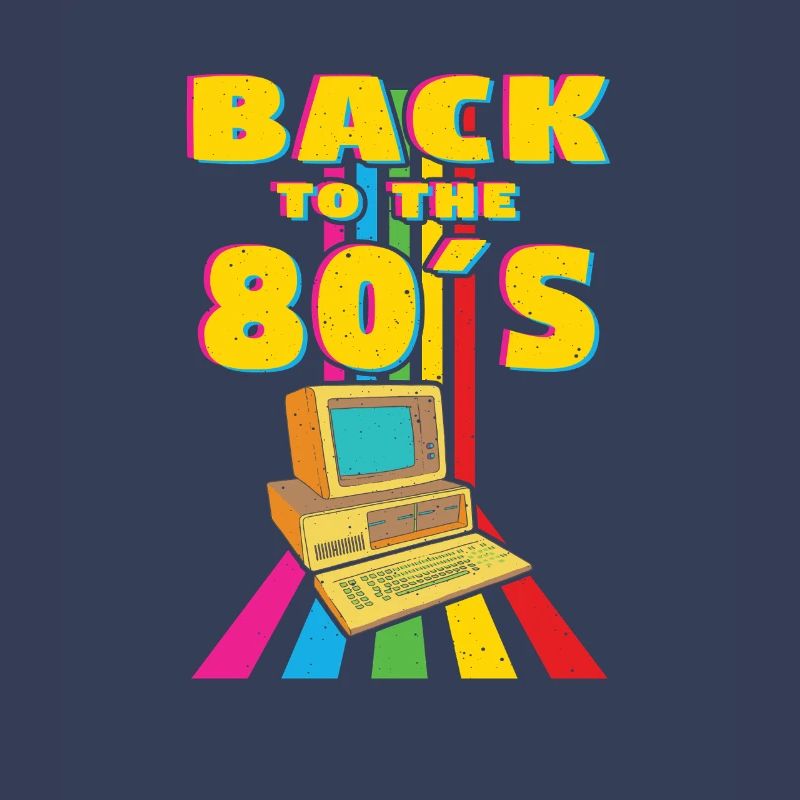 Back to the 80s Retro Computer Design