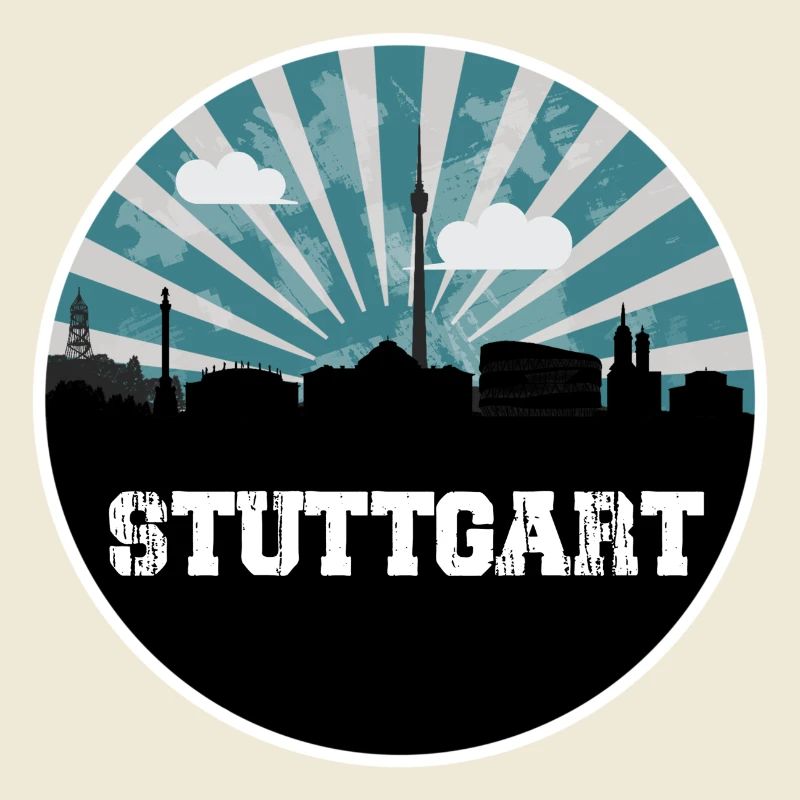 Stuttgart Skyline Blue Hour