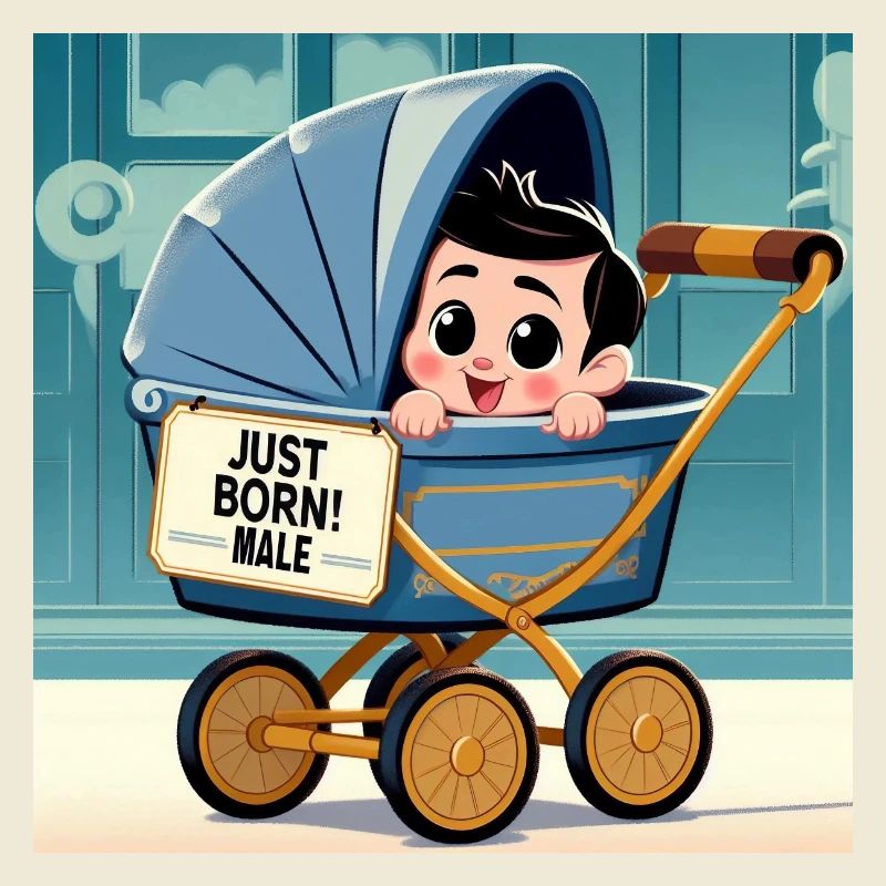 Gerade geborener Junge