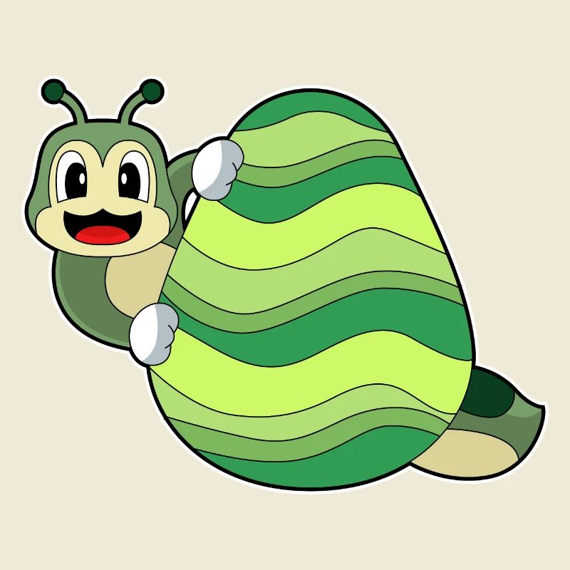 Caterpillar Easter Easter Egg