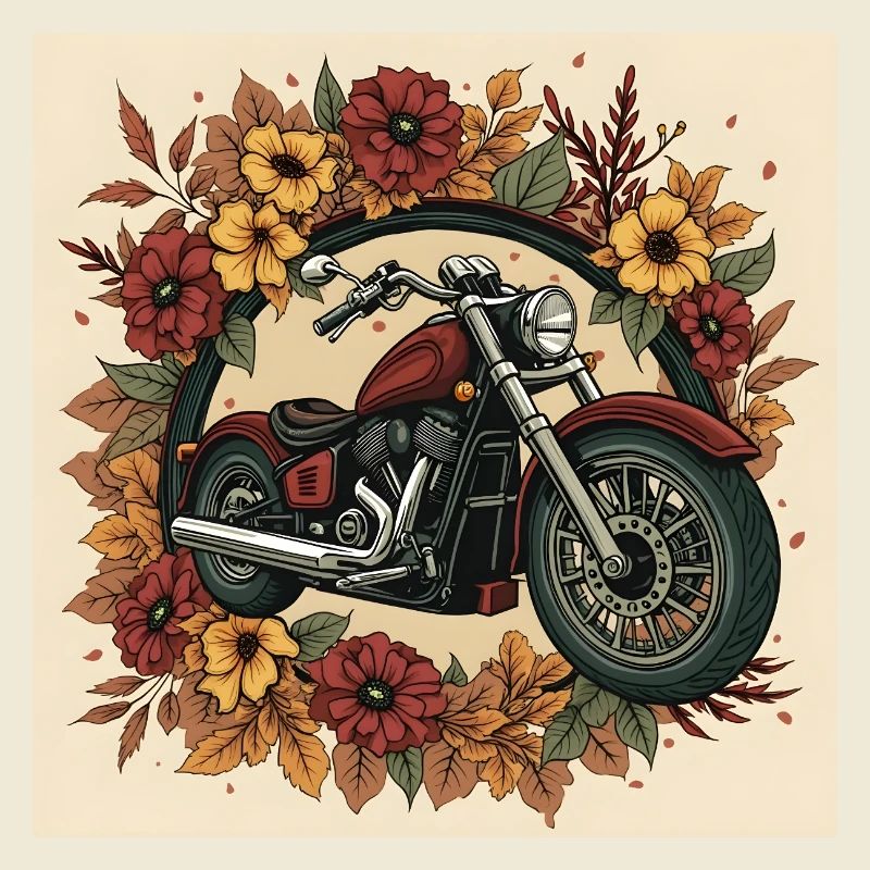 Roue de fleurs d’impression en bloc