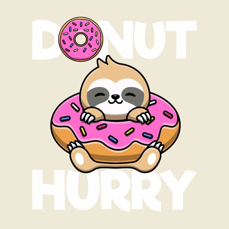 Donut Hurry Sloth Doughnut