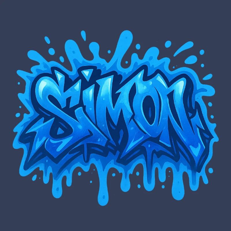 Graffiti Simon Name Gift Ideal Printable On