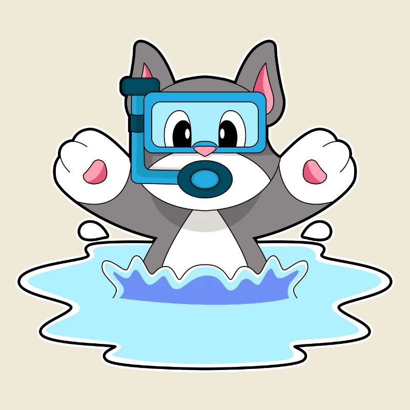Cat Diver Snorkel Plongée