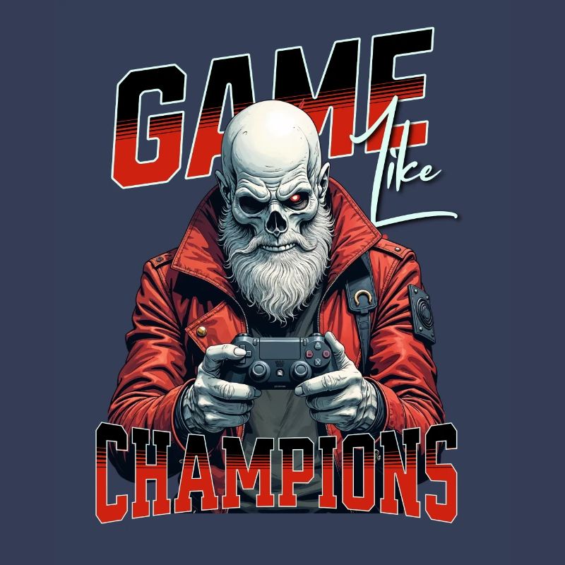 Game Like Champions With Skull and Controller