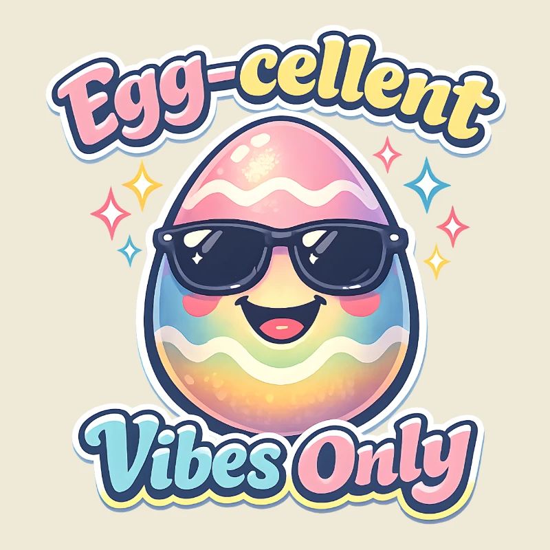 Egg Cellent Vibes Only Easter Easter Egg