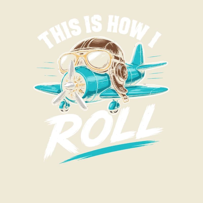 Propellerflugzeug Roll Spruch
