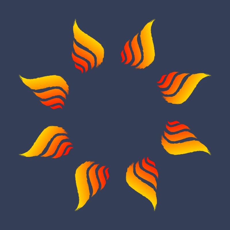 Fire circle circle shape