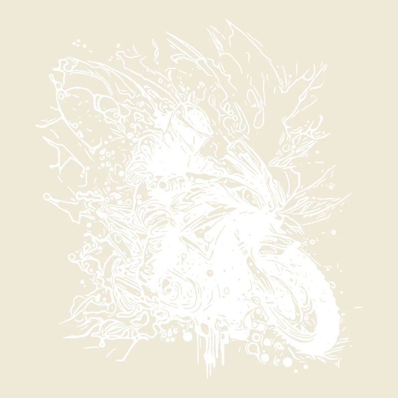 Terrain Splash Wave Motorcycling Motorcycle Style