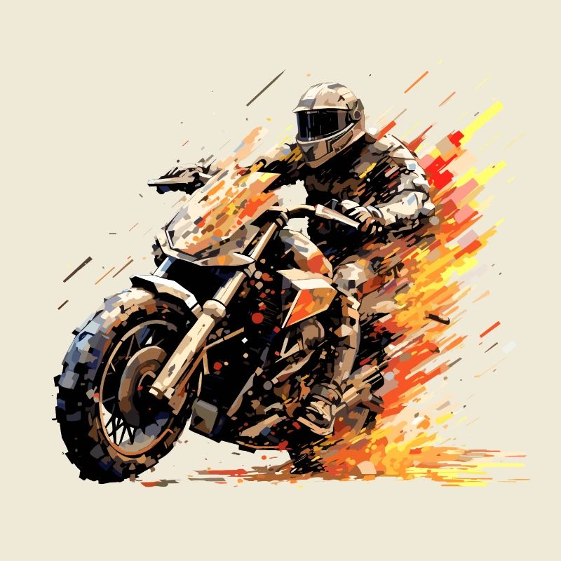 Résumé de compétition de course de moto à vitesse rapide