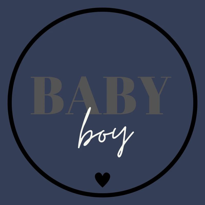 Baby Boy - Plain Black White