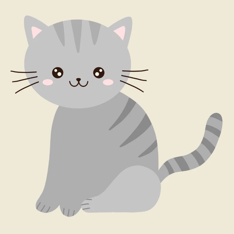 cute grey cat