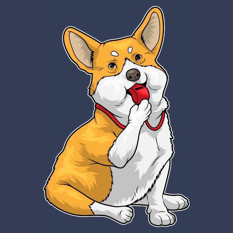 Corgi Referee Whistle