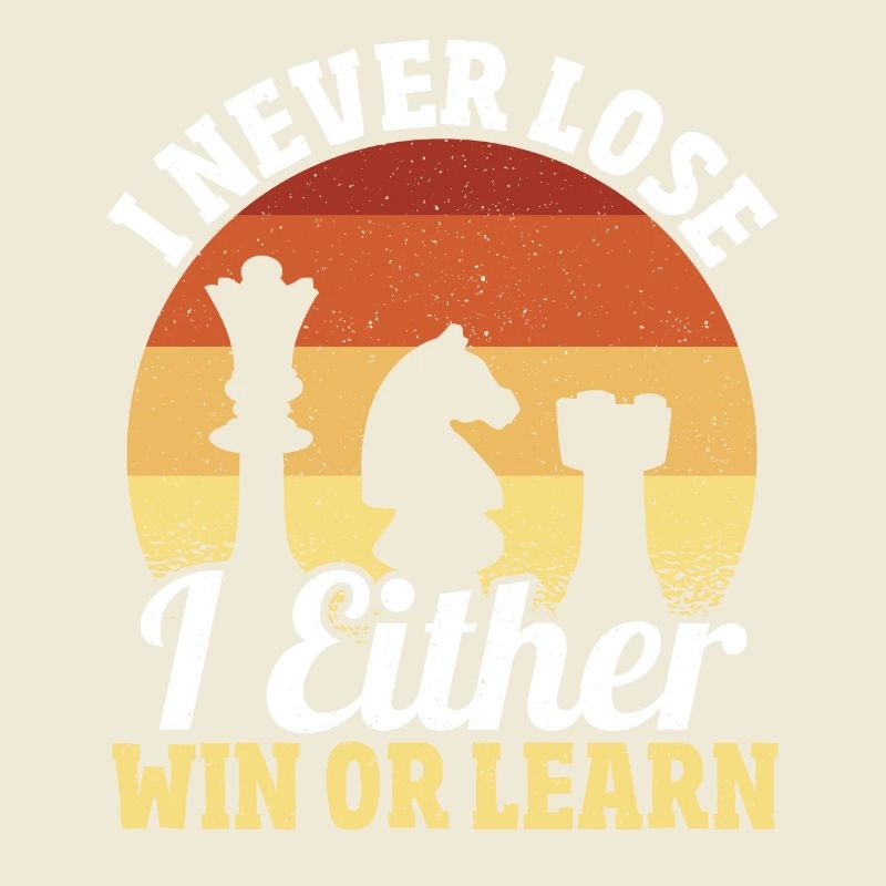 Ich verliere nie Ich gewinne oder lerne